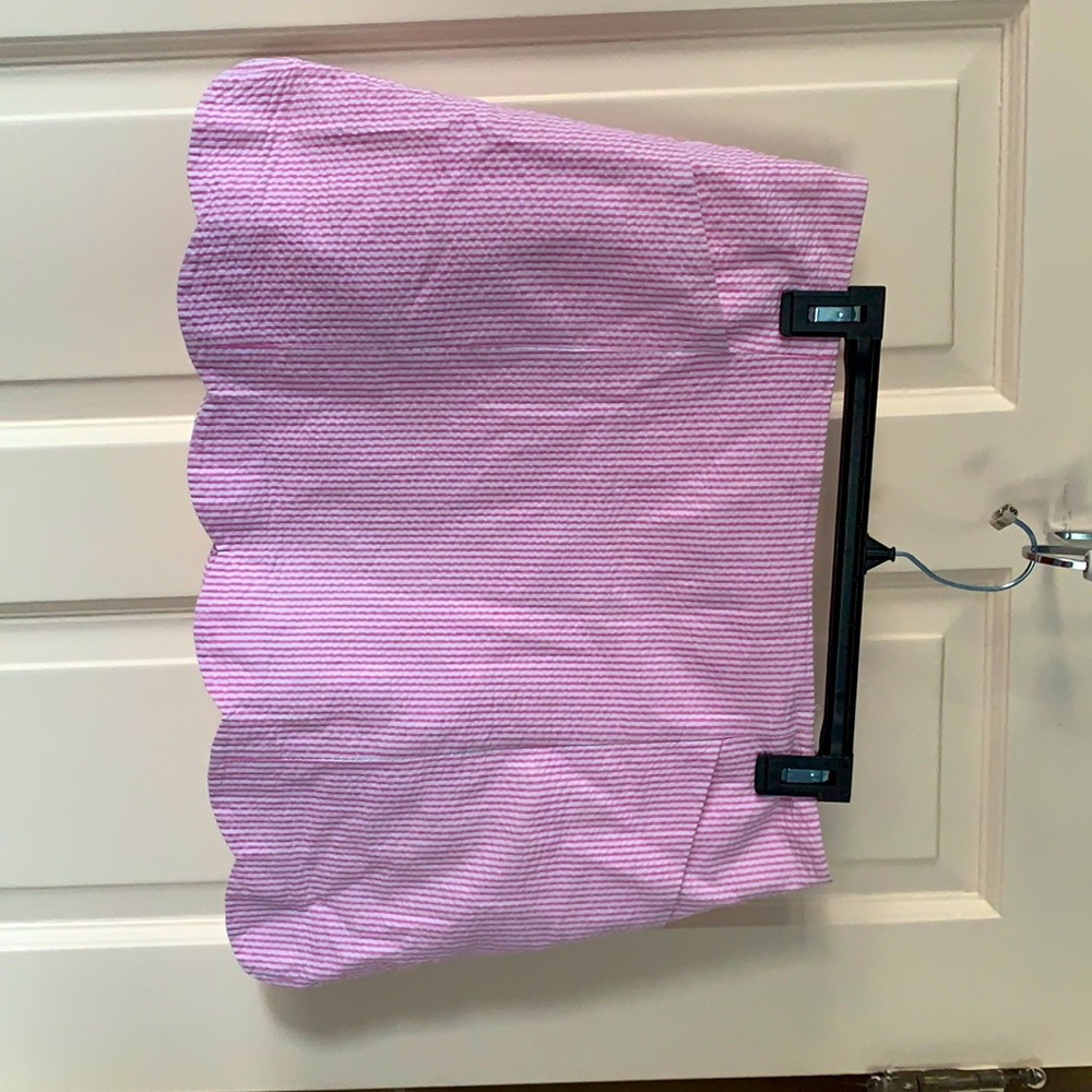 Lilly Pulitzer Seersucker Scallop Skort